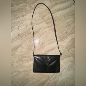 Vintage Givenchy Black Leather Shoulder bag.
